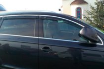 Audi Q7 2005–2015 Raamdeflectors met chroomstrip (4 stuks, HIC) foto 2