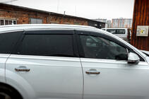 Audi Q7 2015–2026 Raamdeflectors met chroomstrip (4 stuks, HIC) foto 2