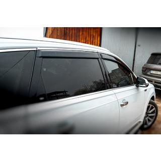 Raamdeflectors met chroomstrip (4 stuks, HIC) Audi Q7 2015–2026 foto 3