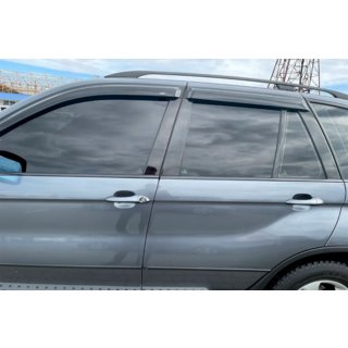 Raamdeflectoren (4 stuks, HIC) BMW X5 E53 1999–2006 foto 3