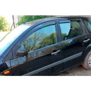 Raamdeflectoren (4 stuks, HIC) Ford Fiesta 2002–2008 foto 2
