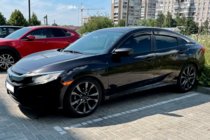 Honda Civic Sedan X 2016–2021 Raamdeflectoren (4 stuks, HIC) foto 3