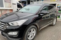 Hyundai Santa Fe 3 2012–2018 Raamwindschermen met chromen sierlijst Long (4 stuks, HIC) foto 3