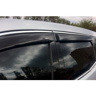Raamwindschermen met chromen sierlijst Long (4 stuks, HIC) Hyundai Santa Fe 3 2012–2018 foto 4