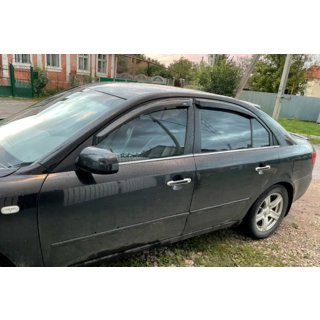 Raamdeflectoren (4 stuks, HIC) Hyundai Sonata NF 2004–2009 foto 1