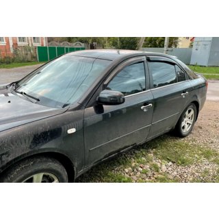 Raamdeflectoren (4 stuks, HIC) Hyundai Sonata NF 2004–2009 foto 2