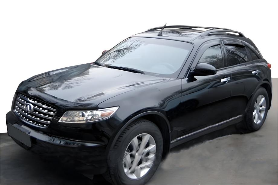 Infiniti FX 2003–2008 Raamdeflectoren (4 stuks, HIC) Image