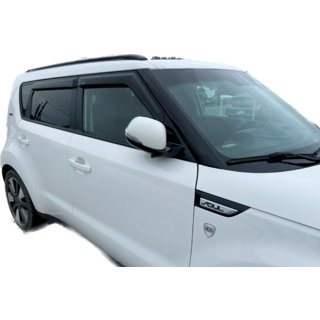 Raamdeflectoren (4 stuks, HIC) Kia Soul I 2008–2013 foto 2