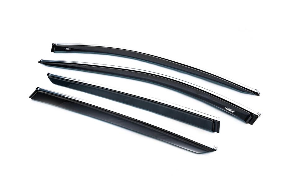 Kia Sportage 2015–2021 Raamdeflectors met chroomstrip (4 stuks, HIC) Foto 7