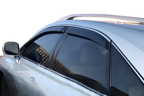 Lexus RX 2009–2015 Raamdeflectoren met chroomstrip (set van 4, HIC) foto 1