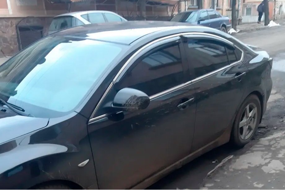Mazda 6 2008–2012 Raamwindschermen met chroomstrip SD (4 st., HIC) Image