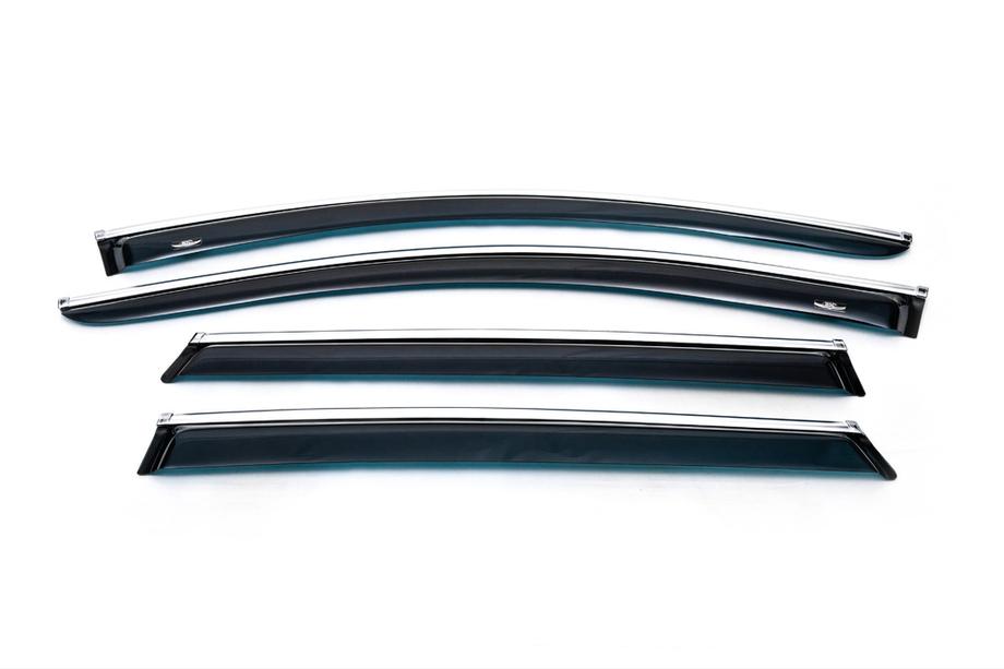 Mazda CX-9 2017– Raamdeflectors met chroomstrip (4 stuks, HIC) Image