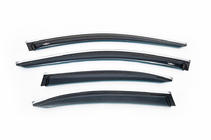 Mercedes C-klasse W205 2014–2021 Raamwindschermen met chroomstrip SD (4 st., HIC) foto 2