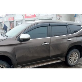 Raamdeflectoren (4 stuks, HIC) Mitsubishi Pajero Sport 2015– foto 1