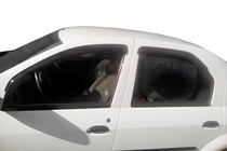 Renault Logan I 2005–2008 Raamdeflectoren (4 stuks, HIC) foto 1