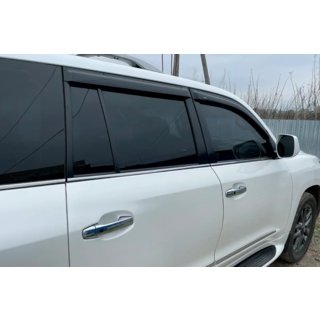 Raamdeflectoren 8 cm (4 stuks, HIC) Toyota Land Cruiser 200 2007–2021 foto 3