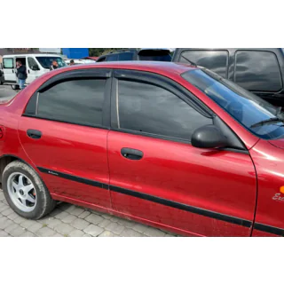 Raamdeflectoren (4 stuks, HIC) Chevrolet Lanos 1998–2017 foto 3