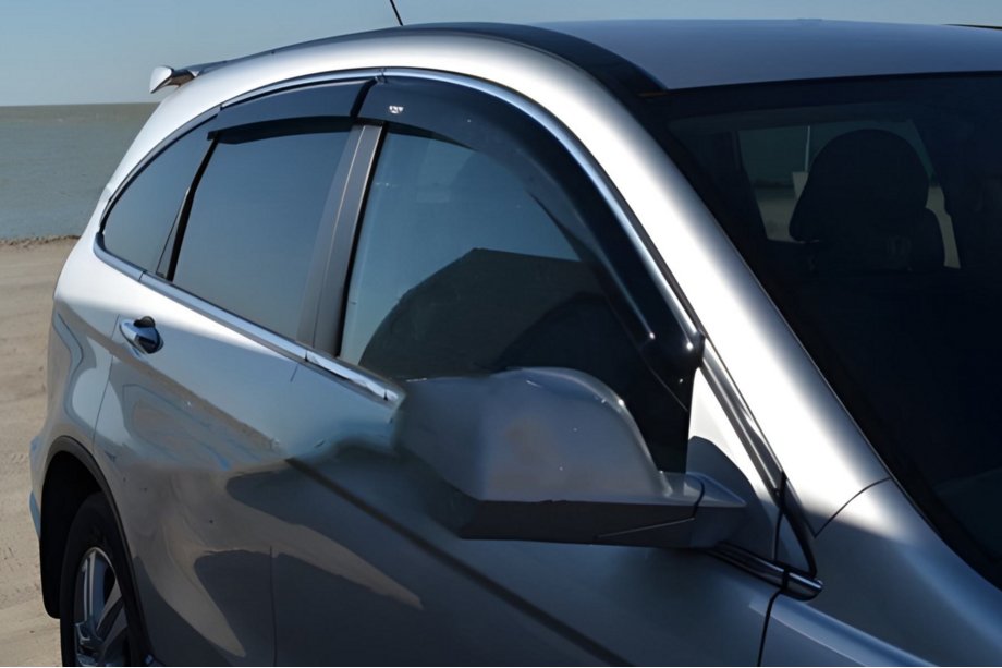 Honda CR-V 2007–2011 Raamdeflectors met chroomstrip (4 stuks, HIC) Foto 6
