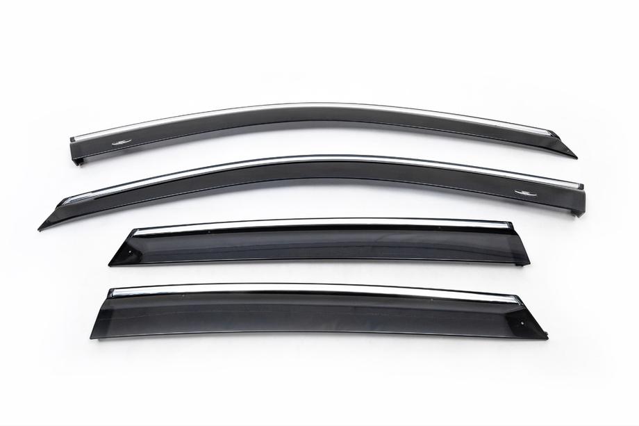 Honda CR-V 2007–2011 Raamdeflectors met chroomstrip (4 stuks, HIC) Foto 4
