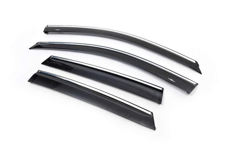 Honda CR-V 2007–2011 Raamdeflectors met chroomstrip (4 stuks, HIC) Foto 7