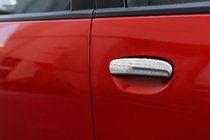 Mitsubishi Colt 2004–2012 Deurgreep covers (set 4 stuks, RVS) foto 2