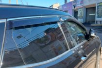 Hyundai Santa Fe 3 2012–2018 Raamdeflectors met chroomstrip (4 stuks, HIC) foto 2