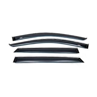 Raamdeflectors met chroomstrip (4 stuks, HIC) Hyundai Santa Fe 3 2012–2018 foto 4