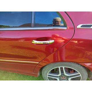 Deurgreep covers (set 4 stuks, RVS) Mercedes C-Klasse W203 2000–2007 foto 3