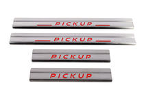 Nissan NP300 1999–2015 Carmos V1 RVS instaplijsten (set 4 stuks) foto 2