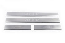 Jeep Cherokee/Liberty 2007–2013 Carmos V2 instaplijsten (4 stuks, RVS) foto 2