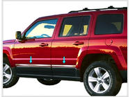 Jeep Cherokee/Liberty 2007–2013 Deurstrips (RVS) foto 1