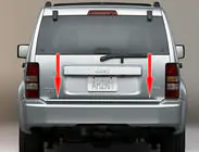 Jeep Cherokee/Liberty 2007–2013 RVS kofferbakrand foto 2