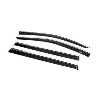 Raamdeflectors met chroomstrip (4 stuks, HIC) Toyota Highlander 2013–2019 foto 2