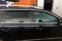 Volkswagen Passat B6 2006–2012 Raamwindschermen met chromen sierlijst SW (4 stuks, HIC) foto 3