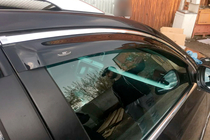 Volkswagen Passat B7 2012–2015 Raamwindschermen met chromen sierlijst SW (4 stuks, EU, HIC) foto 1