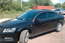 Volkswagen Passat B7 2012–2015 Raamwindschermen met chromen sierlijst SW (4 stuks, EU, HIC) foto 3