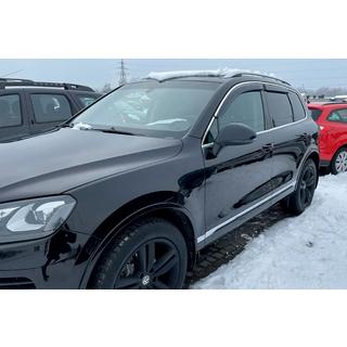 Raamdeflectors met chroomstrip (4 stuks, HIC) Volkswagen Touareg 2010–2018 foto 1