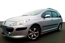 Peugeot 307 2001–2008 Raamdeflectoren SW (4 stuks, HIC) foto 1