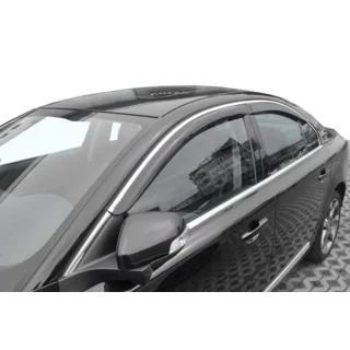 Raamdeflectors met chroomstrip (4 stuks, HIC) Volvo S80 2006–2016 foto 1