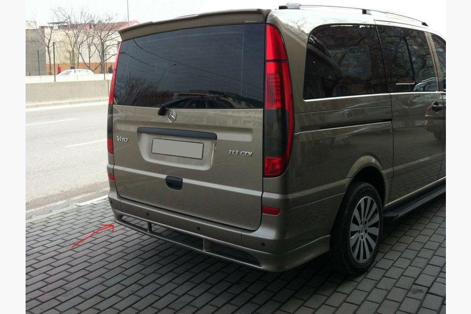 Mercedes Viano 2004–2014 Sport achterbumperlip (spuitklaar) Image