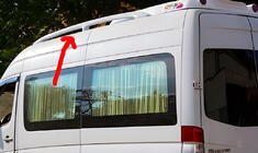 Volkswagen Crafter 2006–2016 Dakrails (spuitklaar) foto 1