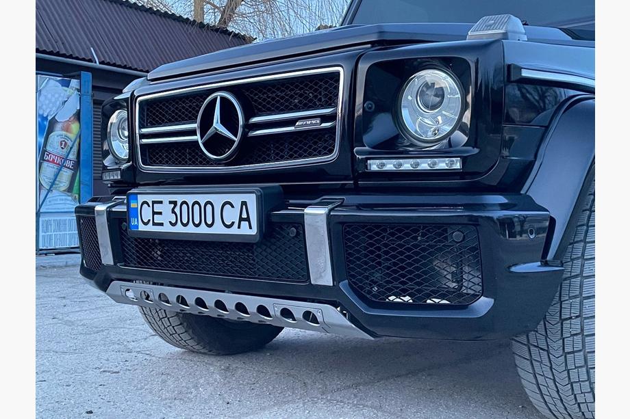 Mercedes G-klasse W463 1990–2018 Koplampcovers met LED (5 diodes, set) Foto 3