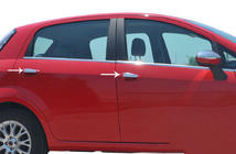 Fiat Punto Grande/EVO 2006–2018 RVS deurgreep covers (4-deurs) Carmos - Turks staal foto 1