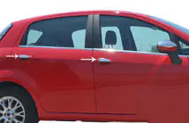Fiat Punto Grande/EVO 2006–2018 RVS deurgreep covers (4-deurs) foto 1