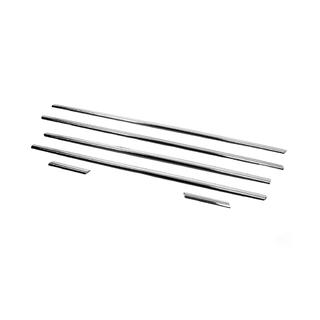 Buitenste raamomlijsting (6 stuks, RVS) Fiat Punto Grande/EVO 2006–2018 foto 2