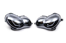 Mercedes C-Klasse W203 2000–2007 Koplampen met LED stadslichten (2 stuks) Donker foto 7