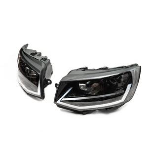 Voorkoplampen met LED-dagrijverlichting zwart (2015-2019, 2 stuks) Volkswagen T6 2015–2024 foto 4