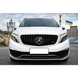 Voorgrille GT Panamericana zwart (2014-2019 voor V-class) Mercedes Vito/V-klasse W447 2014– foto 1