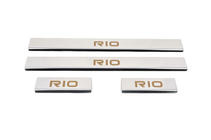 Kia Rio 2005–2011 Carmos instaplijsten (4 stuks, RVS) foto 1