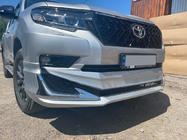 Toyota Land Cruiser Prado 150 2009–2023 Modelista V3-LED voor- en achterbumper lip kit (2017-) Witte kleur foto 3